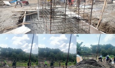 Pengecoran Pondasi Jembatan Gantung Garuda Boyolali Dimulai