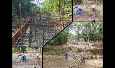 Progres Jembatan Gantung Garuda Boyolali, Konstruksi Besi di Cerme Kian Kokoh