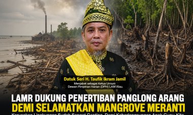 LAMR Dukung Penertiban Panglong Arang Demi Selamatkan Mangrove Meranti