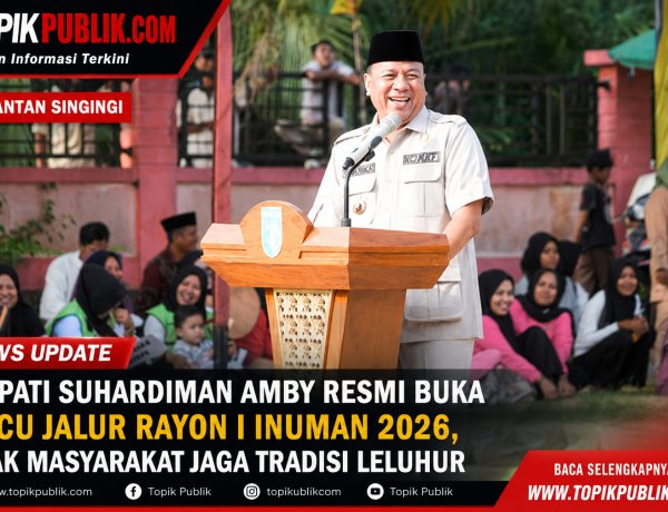 Pacu Jalur Inuman 2026 Resmi Dibuka Bupati Suhardiman