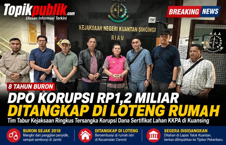 Akhir Pelarian DPO Korupsi Rp1,2 Miliar, Ditangkap di Atas Loteng
